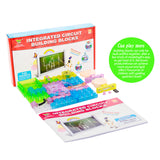 115 Pcs Electronic Building Blocks Science Exploration Kits Educational Toy DIY Integrated Circuit for Kids Teenagers Adults