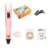 3D Pen DIY 3D Printer Cotton Pen Drawing Pens Bubble Strokes For Children Expansion Effect Pen For Kids Christmas Birthday Gift