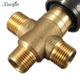 Xueqin Brass Thermostatic Mixing Valve Bathroom Faucet Temperature Mixer Control Thermostatic Valve Home Improvement