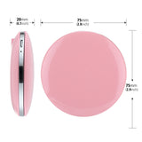 Portable LED Makeup Mirror 3 Dimmable Touch Brightness Beauty Rechargeable Mini Round LED Vanity Cosmetic Mirrors For Gift