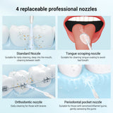 High Frequency Teeth Cleaner Plaque Tartar Remover Device Electric Dental Water Flusher Tongue Orthodontic Nozzle Oral Irrigator