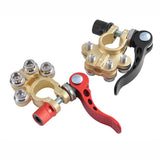 2pcs Battery Terminal Connectors Quick Release Disconnect Car Battery Cable Terminal Clamps with Hex Wrench Positive Negative