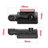 Car Dash Cam DVR Video Recorder Front And Rear Dual Lens Camera Wide Angel Car Parking Reversing Driving Night Vision DashCam
