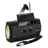 Multifunctional Radio Hand Crank Solar Crank Dynamo Powered AM/FM/WB Weather Radio with Led Lights 4000 MAh Power Bank SOS
