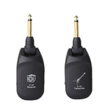 Wireless Guitar System Built-in Rechargeable 4 Channels Wireless Guitar Transmitter Receiver for Electric Guitar Bass