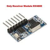 RF module 433 Mhz Wireless Receiver Module RX480E Transmitter Receiver Learning Code 1527 4Ch Antenna For Arduino uno DIY kit