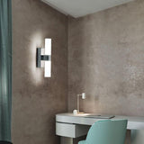 AC85-265V 6W Double heads acrylic LED wall light for Hotel/Bedroom Wall lamps for bathroom Stainless steel LED mirror lights