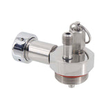 Stainless Mini Keg Beer Spear Fit US Beer Faucet Works 2/3.6/4L Kegs Include 30cm Silicone Hose, NO Faucet No CO2 Regulator