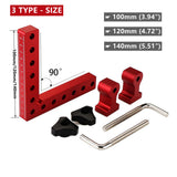 4 pc 90 Degrees L-Shaped Auxiliary Fixture Splicing board Positioning Panel Fixed clip Carpenter's Square Ruler Woodworking tool