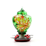 Outdoor Hummingbird Food Feeders Hand Blown Glass Drinker Hummingbird Feeder Leak-Proof Easy to Clean Parrot accessories
