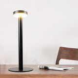 LED Aluminum Alloy Waterproof Desk Lamp Touch Dimming Rechargeable Metal Dinner Table Lamps For Office Living Room Study Lamp