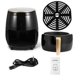 4.5L Air Fryer 1400W Oil free Health Fryer Cooker Home Multifunction Smart Touch LCD Deep Airfryer Pizza Fryer for French Fries