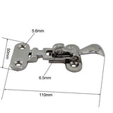 2X Boat Locker Hatch Anti Rattle Latch Fastener 316 Stainless Steel 4-3/8" for row/sail skiff boat yacht accessories