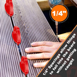 18Pcs Deck Jig Spacer Rings 1/4 Inch Composite Decking Boards Decking Boards Deck Spacers Plastic Decking Deck Tools