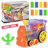 Domino Train Set Kid Domino Blocks Magical Electric Auto Set Up Colorful Plastic Dominoes Baby Educational Blocks Toddler Toys