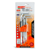 9 in 1 JAKEMY Hexagon Hex Allen Key Wrench Spanner Tool Set Chrome-vanadium Metric Ball Ended Electrician Hand Tools