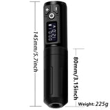 2021 New  Wireless Tattoo Machine Pen Powerful Brushless Motor 2000mah Battery Pack Portable Professional Tattoo Equipment