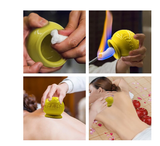5PCS Ceramic Massage Jar Health Care Anti Cellulite Body Massage Cans Cupping Set Relief Fatigue Vacuum Cupping Ventosa