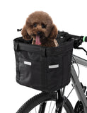 MTB Bicycle Front Basket Removable Waterproof Bike Handlebar Canvas Small Pet Dog Carry Carrier Frame Bag Bicycle 2023 New