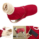 Winter Dog Clothes Waterproof Thick Dog Jacket Clothing Black Dog Warm Coat Leash Hole for Medium Large Dogs