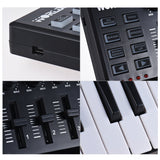 WORLDE Panda MINI 25-Key MIDI Controller Ultra-Portable USB MIDI Keyboard with 8 Colorful Backlit Trigger Pads Plug and Play