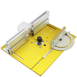 Router Table Insert Plate For Woodworking Benches Table Saw With Miter Gauge Guide Aluminium Profile Fence Sliding Brackets