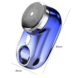 Mini Electric Shaver Beard Trimmer Razor Portable Mini Shaver Low Noise Power Display USB Rechargeable Shaver For Men Razor
