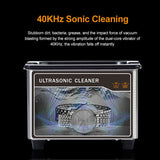 0.8L Ultrasonic Cleaner 40KHz Stainless Steel Bath 110V/ 220V Dental Razor Parts Degas Ultrasound Washing for Watches Jewelry