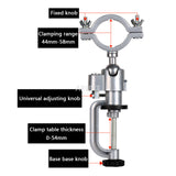 New 360 Degree Rotating Table Vise Multifunctional Aluminium Alloy Swivel Bench Vise Clamp Electric Drill Stand Rotating Tools