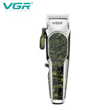 VGR Hair Clipper Set Electric Hair Trimmer Cordless Beard Grooming For Men Barber Hair Cutting Machine for Men Rechargeable USB