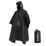 Multifunctional Lightweight Waterproof Hooded Rain Poncho Raincoat for Men Women Outdoor Cycling Camping Mat Canopy Shelter