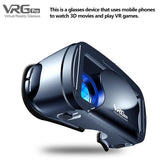 Black VRG Pro 3D VR Glasses Virtual Reality Full Screen Visual Wide-Angle VR Glasses Box For 5 To 7 Inch Smartphone Eyeglasses