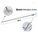 6/12/24/36PCS/LOT 80cm Fibreglass Arrows Archery Arrows Nocks compound bow Recurve bow Hunting and Target Practice arrows