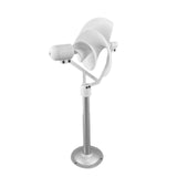 10W Miniature Spiral Wind Turbine Scientific Experiment Power Lamp White Solar Wind Generator Model with LED Light 320mm