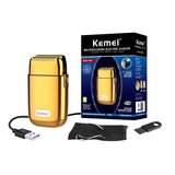 Kemei All-metal Electric Shaver Men Electric Razor Rechargeable Beard Shaver Floating Hair Trimmer Face Care Shaving Machine