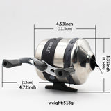 BL40 Spinning Reel Closed Fishing Reel with Metal Coil for Slingshot Large Capacity 110m Fishing Line Dart Tool Fishing Wheel