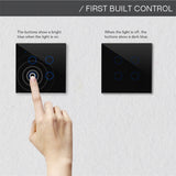 WiFi Smart Wall Light Press Panel Switch, Smart Phone Remote Control, Compatible for Alexa and for Google Assistant, No Hub Requ