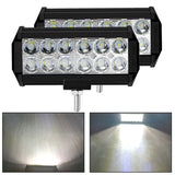 KIQUNE 12V 24V LED 36W Bar Offroad Spot Flood Combo LED Light Bar/Work Light For Truck Car SUV 4WD 4x4 Boat ATV LED Headlights