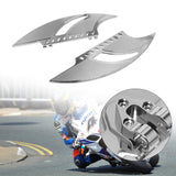 2Pcs Motorcycle CNC Front Blade Driver Foot Pedals Floorboards For Harley Touring FL FLD 1986-2015 Models
