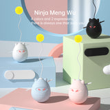 Funny Cat Toy Ninja Tumbler Cat Toys Interactive Pet Toys with Rotating and Stumble Functions Interactively and Automatically