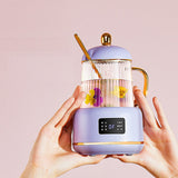 220V 400ML Household Electric Kettle Automatic Portable Mini Stewing Pot Heating Glass Health Perserving Bottle Cup