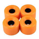 12 Pack Skateboard Wheels Elastic PU Wearable Flexible Durable 65X45 PU Skateboard Wheels Sports Orange