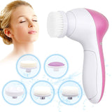 Electric Facial Cleaning Brush Multifunction Device Sonic Face Cleansing Brush Deep Cleaning Pore Skin Care Face Massage Brush