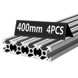 4PCS 400Mm T-Type 2020 Aluminum Extrusion Profile European Standard Anodized Linear Guide For 3D Printer Parts