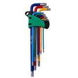 KKmoon Long Arm Allen Wrench Set 9 Different Sizes Universal Wrenches L-Key Chrome Vanadium Steel Metric Hex Key Kit (Red)