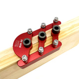 Self Centering Dowelling Jig Dowel 2-10mm Drilling Pocket Hole Jig for Woodworking Splicing Board Joinery Punch Locator