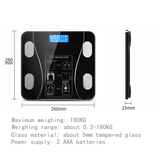 Weighing Scale Bluetooth Body Fat Escamas Smart Electronic BMI Composition Analyzer Fashion Selling Precision Bathroom Black