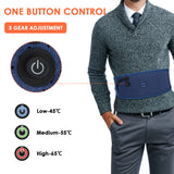 3 Gear Adjustable Waist Hot Compress Far Infrared Electric Heating Therapy Back Waist Support Belt Brace Massage Health Care