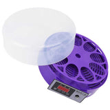 Poultry Hatcher Temperature Control Anti Interference Base Sink 9 Egg Incubator Digital Display DC12V US Plug 110‑240V for