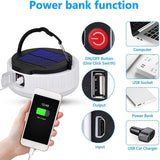 USB Solar Camping Light With Remote Control Hanging Waterproof Tent Light Outdoor Lamp For Camping Hiking Emergency Outdoor Tool